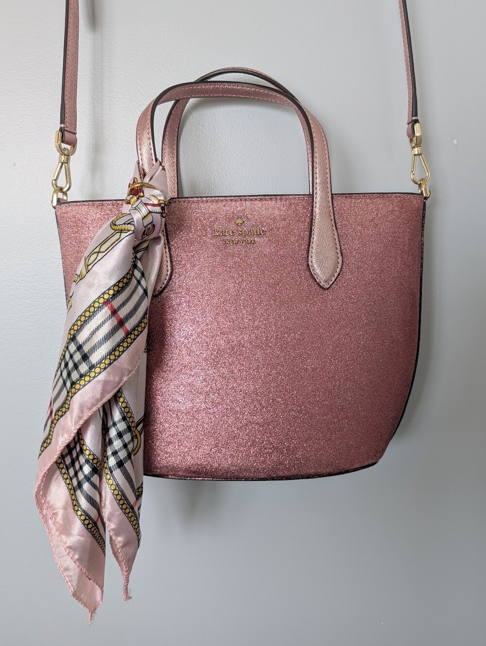 Kate Spade Pink Glitter Tote Bag
